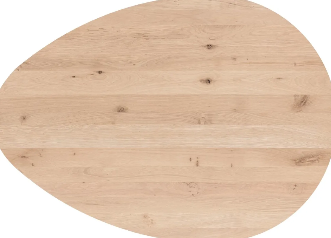 XOOON COSENZA eetkamertafel 160 x 115 cm - naturel eiken^ Eettafels|Tafelconfigurator
