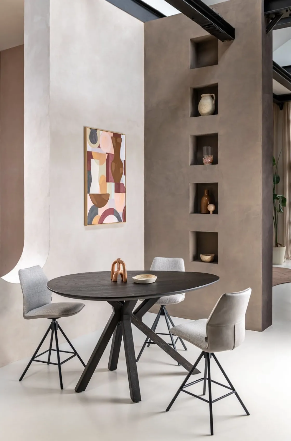 XOOON COSENZA eetkamertafel 160 x 115 cm - marmerlook^ Eettafels|Tafelconfigurator
