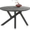 XOOON COSENZA eetkamertafel rond 130 cm - marmerlook^ Tafelconfigurator|Eettafels