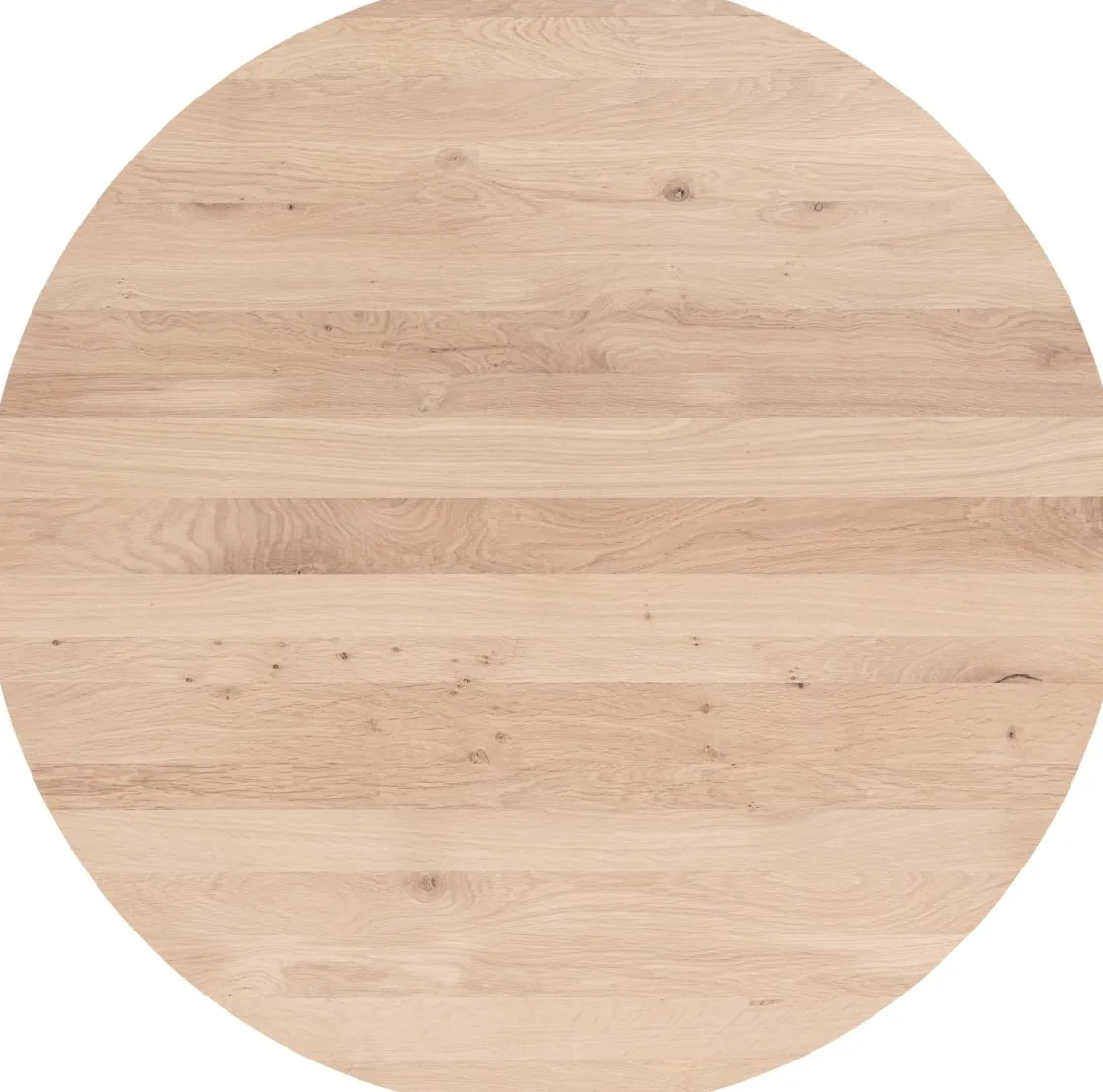 XOOON COSENZA eetkamertafel rond 130 cm - naturel eiken^ Tafelconfigurator|Eettafels