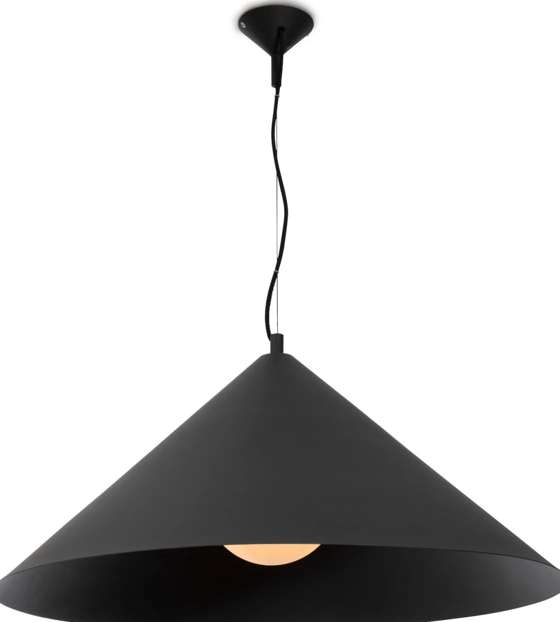 XOOON Daan Hanglamp (1*E27) in de kleur Zwart - COCOmaison^ Hanglampen