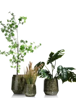 XOOON Dalila pot H36cm in de kleur Groen - COCOmaison^ Woonaccessoires