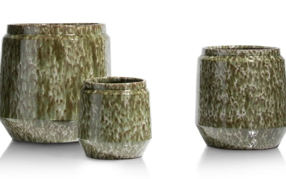 XOOON Dalila pot H28cm in de kleur Groen - COCOmaison^ Woonaccessoires