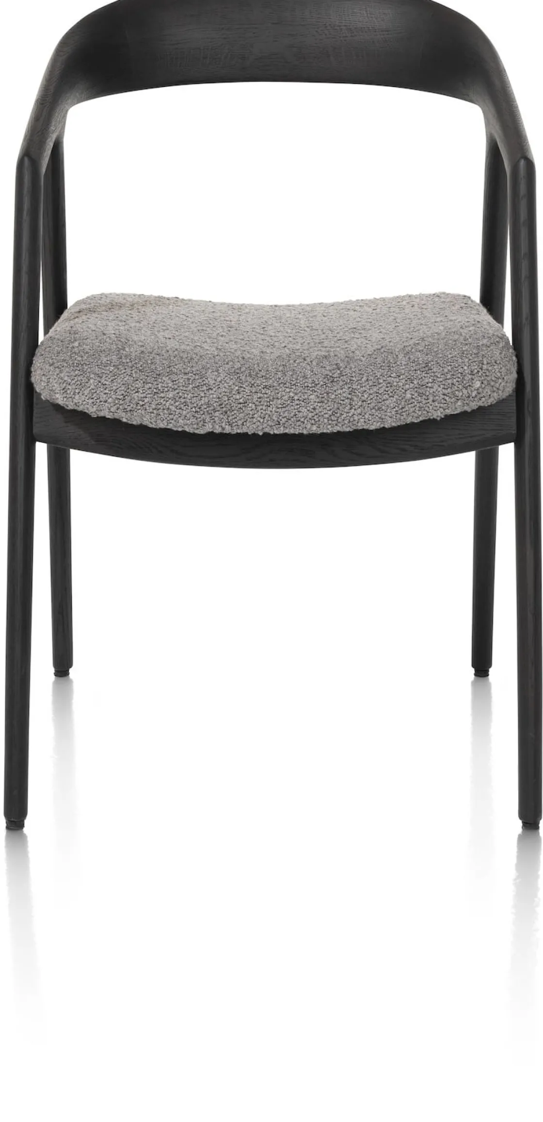 XOOON DANTE armstoel - eik antraciet in stof Brioni^ Armstoelen