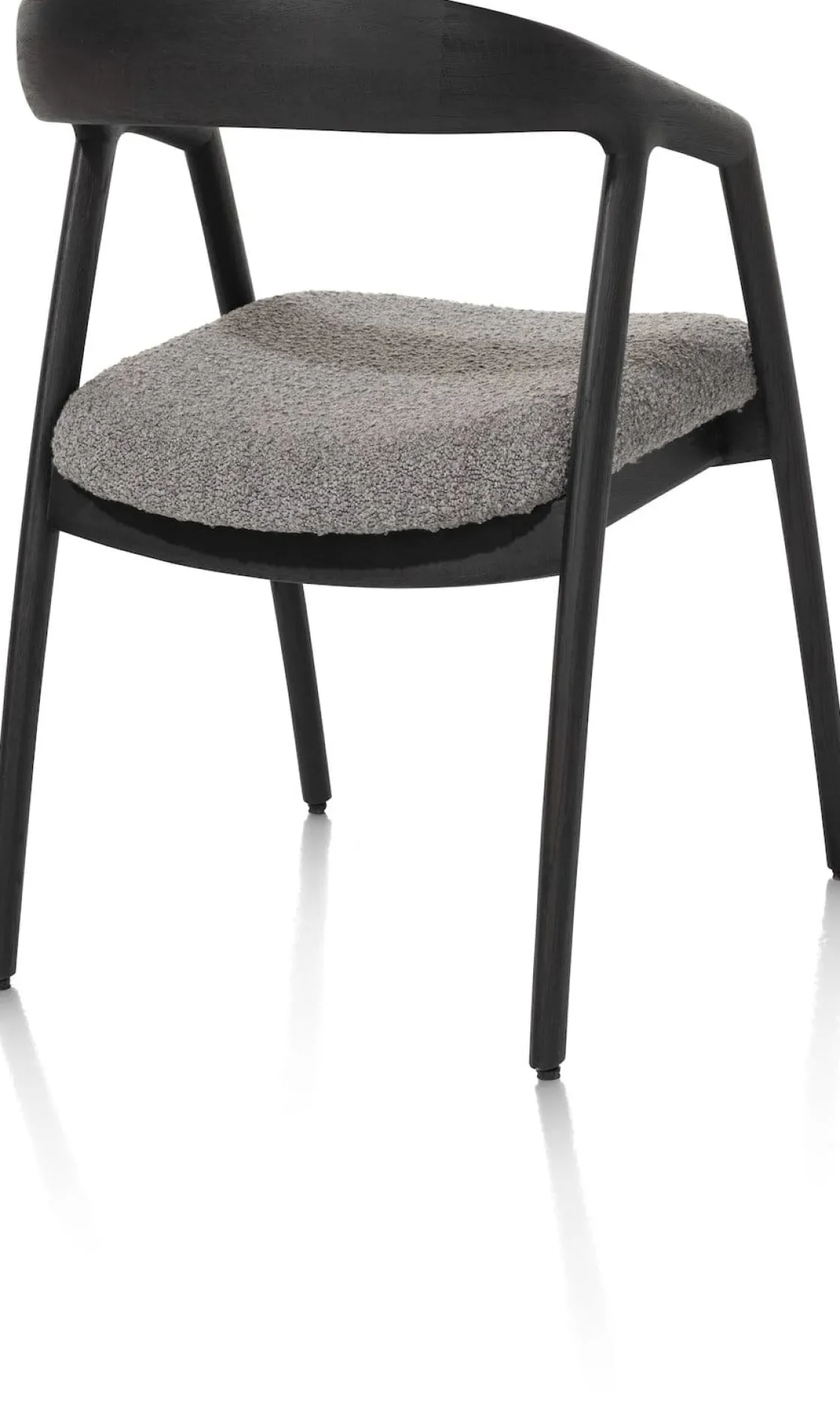 XOOON DANTE armstoel - eik antraciet in stof Brioni^ Armstoelen