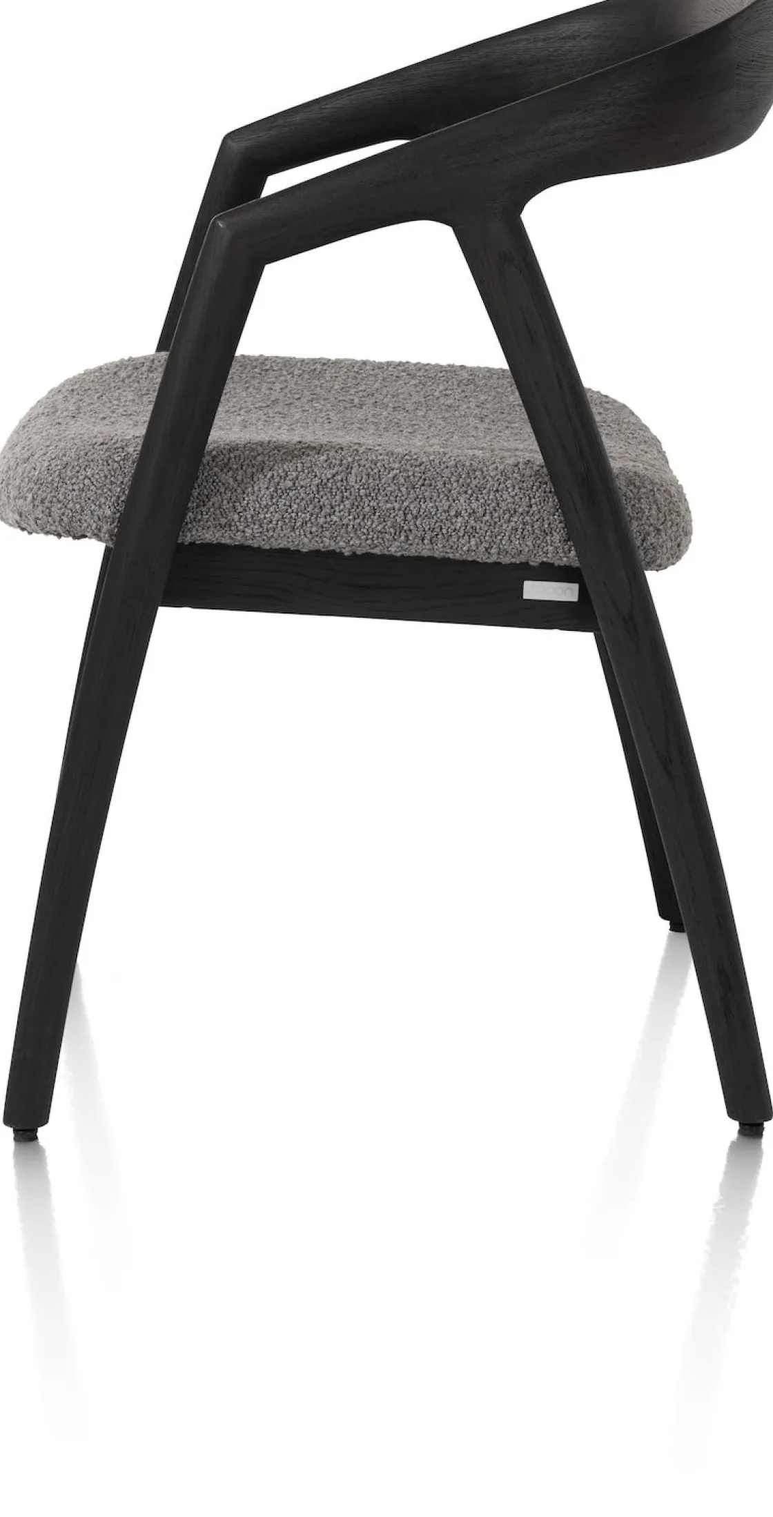 XOOON DANTE armstoel - eik antraciet in stof Brioni^ Armstoelen