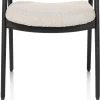 XOOON DANTE armstoel - eik antraciet met gestoffeerde zit in stof Brioni^ Armstoelen