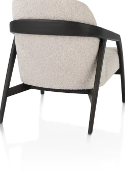 XOOON Dante fauteuil in stof Brioni in de kleur Crème -^ Stoffen Fauteuils