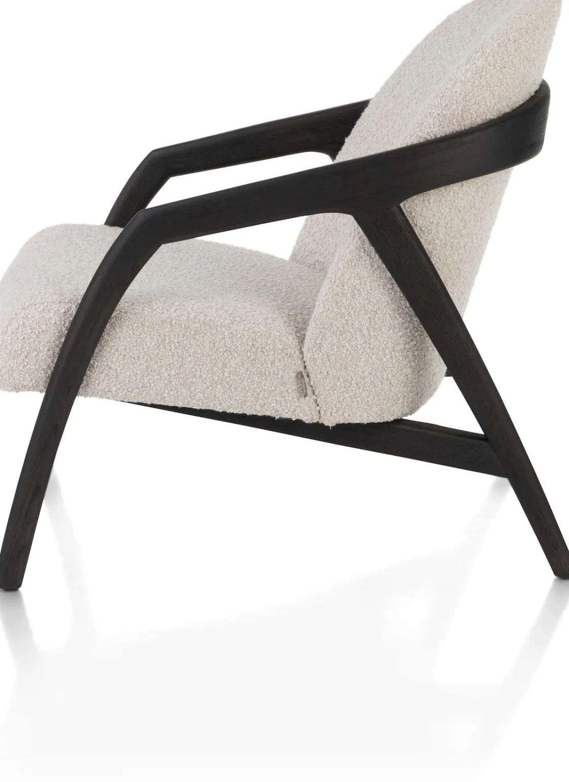 XOOON Dante fauteuil in stof Brioni in de kleur Crème -^ Stoffen Fauteuils