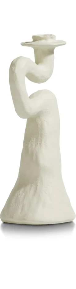 XOOON Debra abstracte kandelaar creme wit H30cm - COCOmaison^ Woonaccessoires
