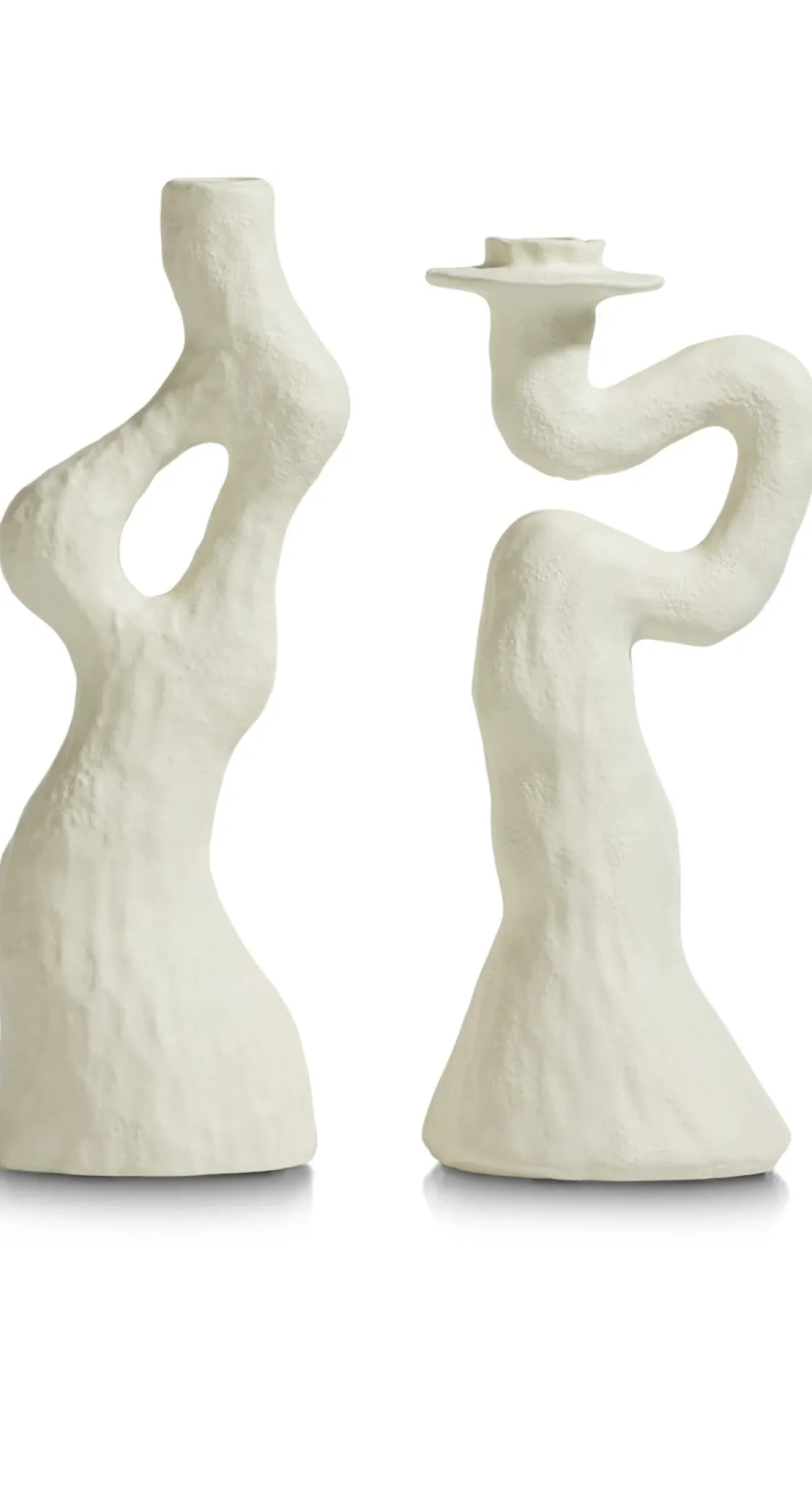 XOOON Debra abstracte vaas creme wit H32cm - COCOmaison^ Woonaccessoires