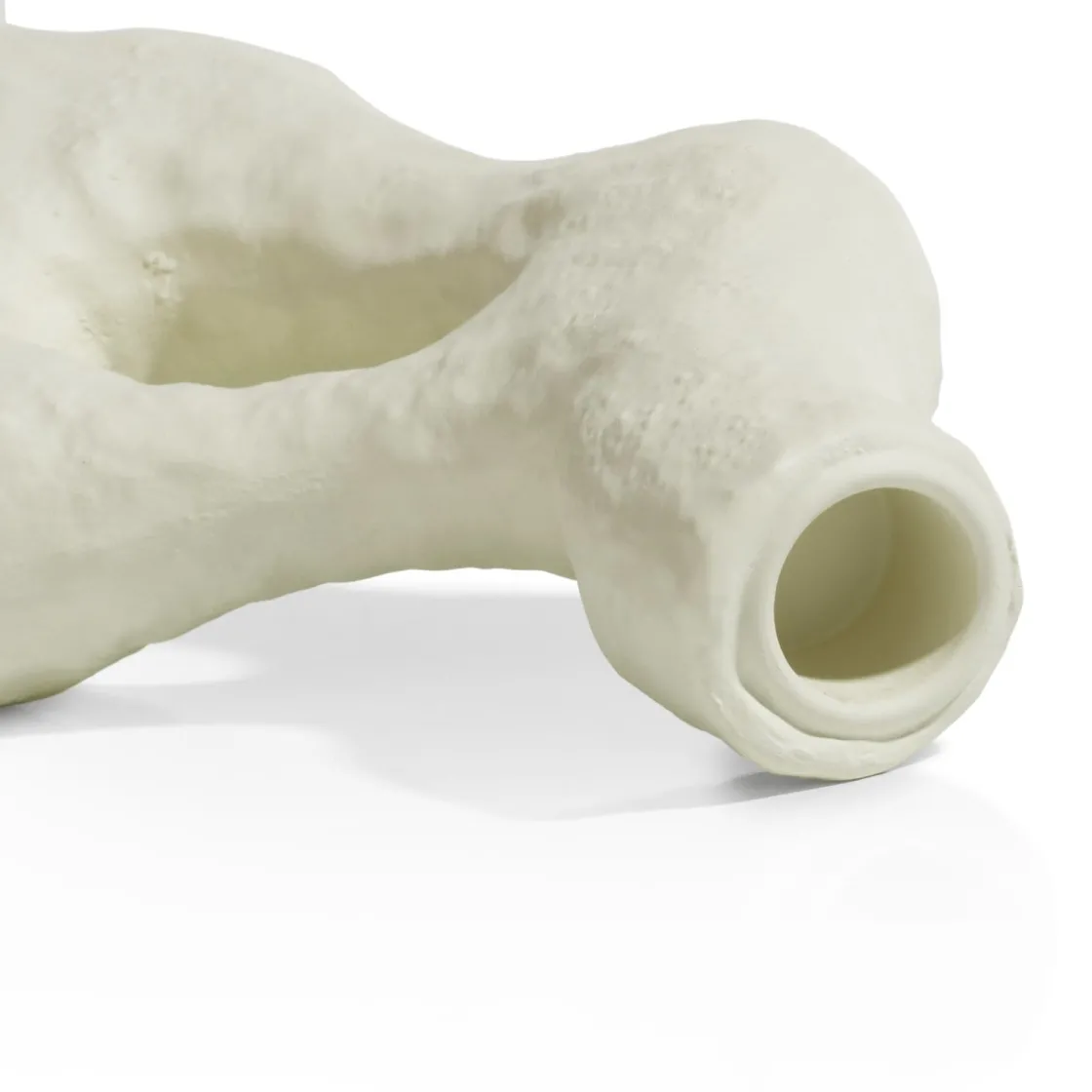 XOOON Debra abstracte vaas creme wit H32cm - COCOmaison^ Woonaccessoires
