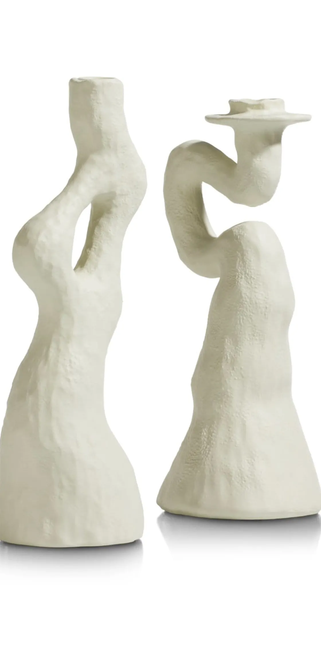 XOOON Debra abstracte vaas creme wit H32cm - COCOmaison^ Woonaccessoires