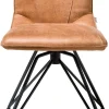 XOOON Design eetkamerstoel "MAC" - Cognac -^ Eetkamerstoelen