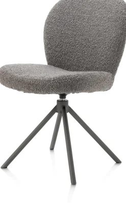 XOOON Eetkamerstoel Jaxon (draaibaar) in de kleur Lever -^ Eetkamerstoelen