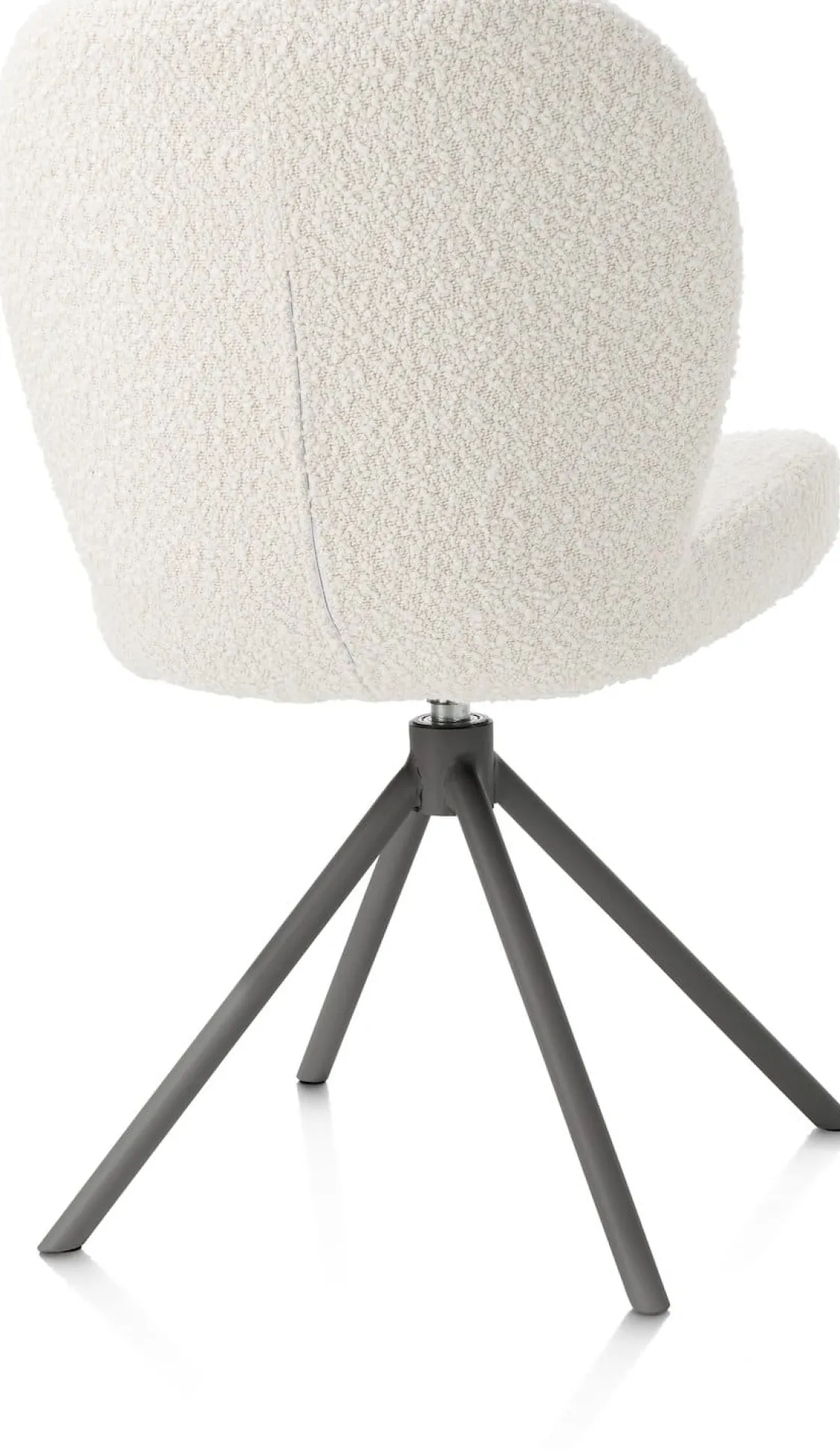 XOOON Eetkamerstoel Jaxon (draaibaar) in de kleur Ivoor -^ Eetkamerstoelen