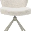 XOOON Eetkamerstoel Jaxon (draaibaar) in de kleur Ivoor -^ Eetkamerstoelen