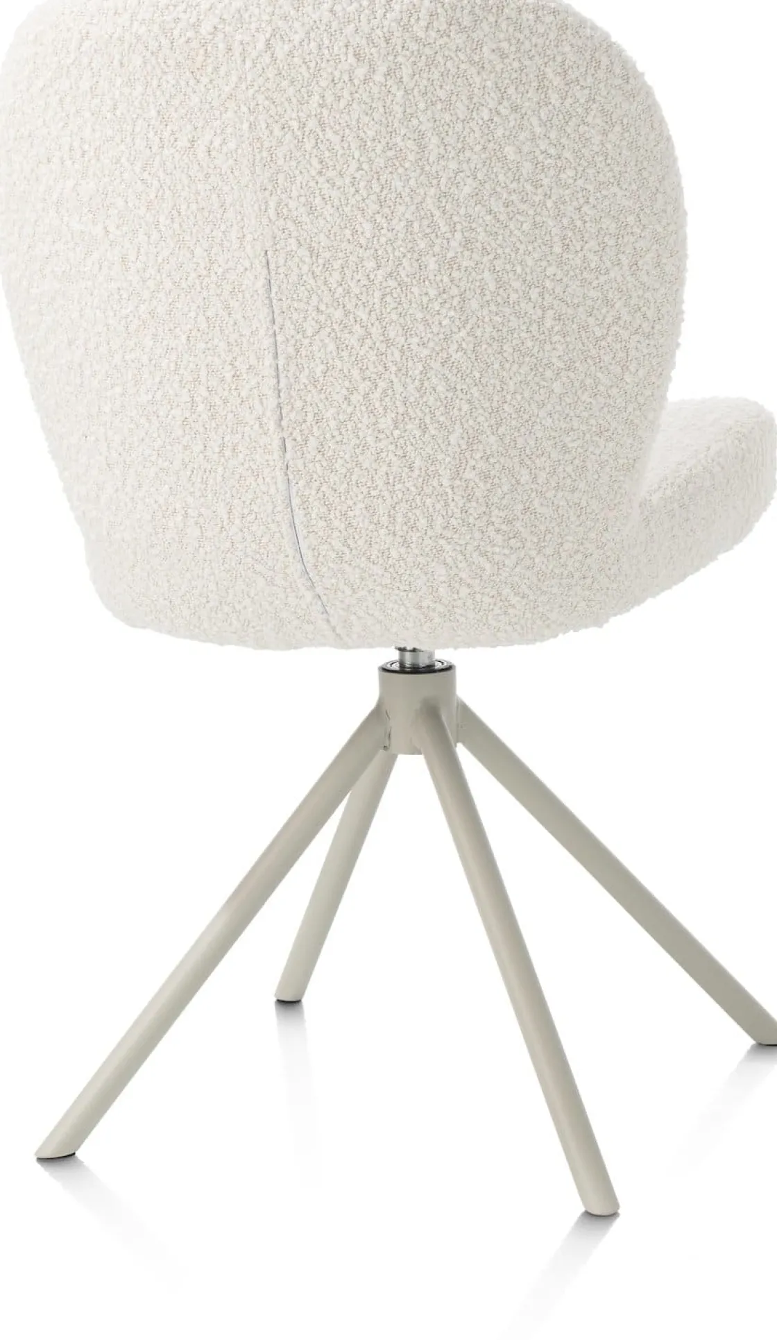 XOOON Eetkamerstoel Jaxon (draaibaar) in de kleur Ivoor -^ Eetkamerstoelen