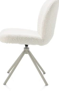XOOON Eetkamerstoel Jaxon (draaibaar) in de kleur Ivoor -^ Eetkamerstoelen