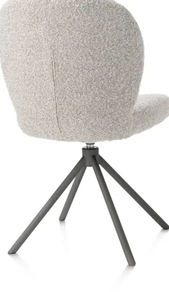 XOOON Eetkamerstoel Jaxon (draaibaar) in de kleur Kiezel -^ Eetkamerstoelen