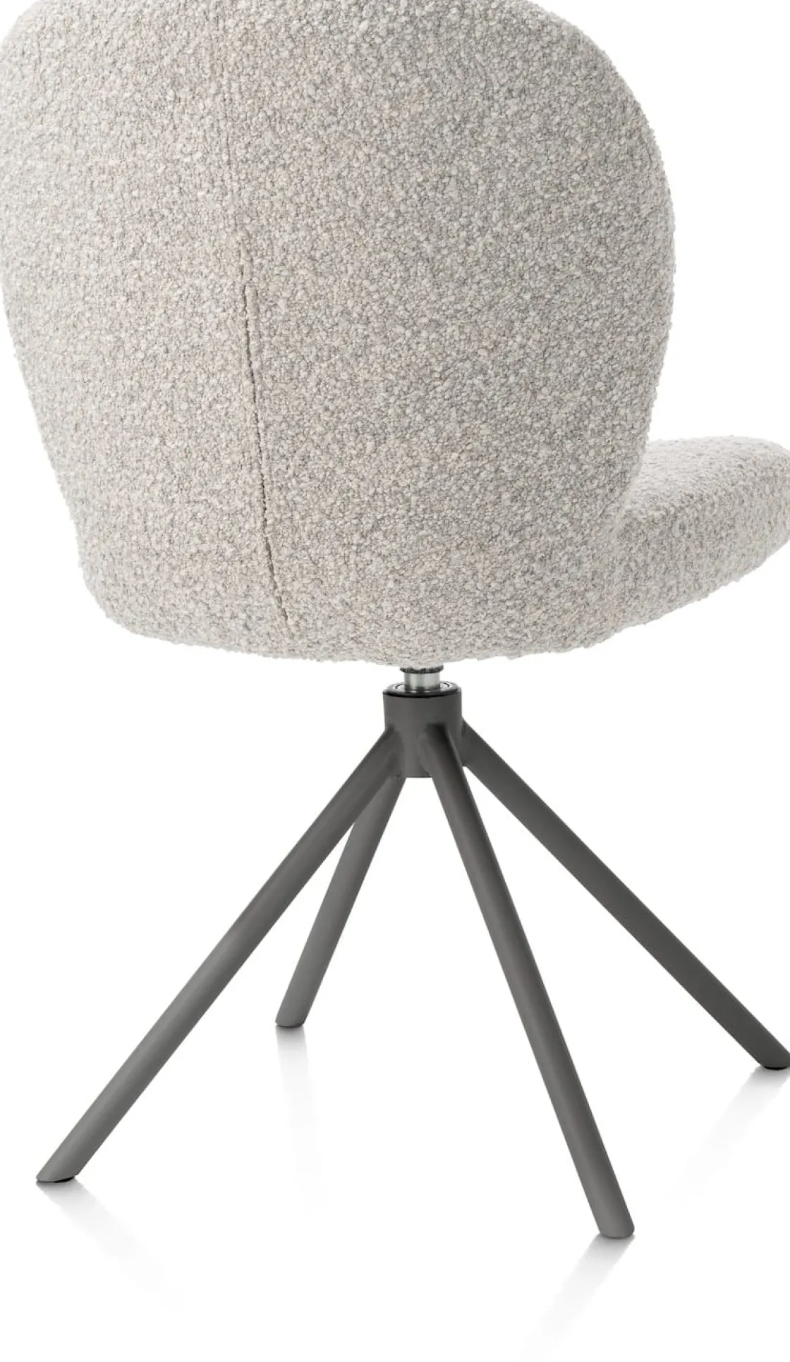 XOOON Eetkamerstoel Jaxon (draaibaar) in de kleur Kiezel -^ Eetkamerstoelen