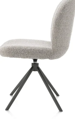 XOOON Eetkamerstoel Jaxon (draaibaar) in de kleur Kiezel -^ Eetkamerstoelen