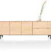 XOOON Elements, dressoir 240 cm - 3-deuren + 2-laden incl. metalen poten - natural^ Dressoirs