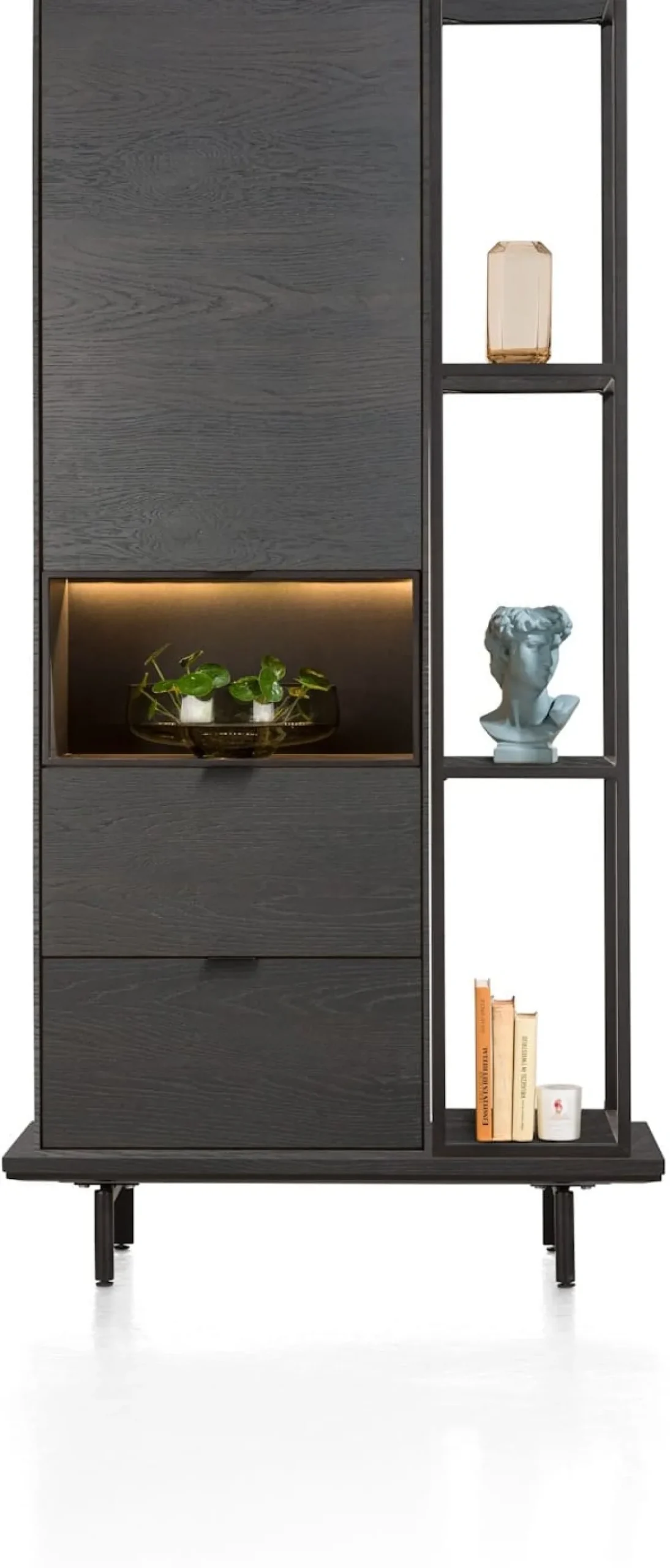 XOOON ELEMENTS platform 100 cm. incl. 2 metalen poten - 100 cm^ Tv-Meubelen