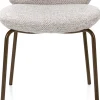 XOOON Fae, eetkamerstoel - 4-pootjes steelbrown - stof Bellini - Kiezel^ Eetkamerstoelen