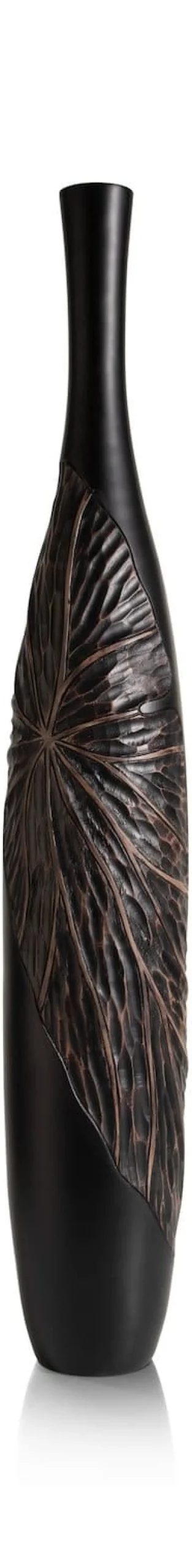 XOOON Faye vaas H107cm in de kleur Zwart - COCOmaison^ Woonaccessoires