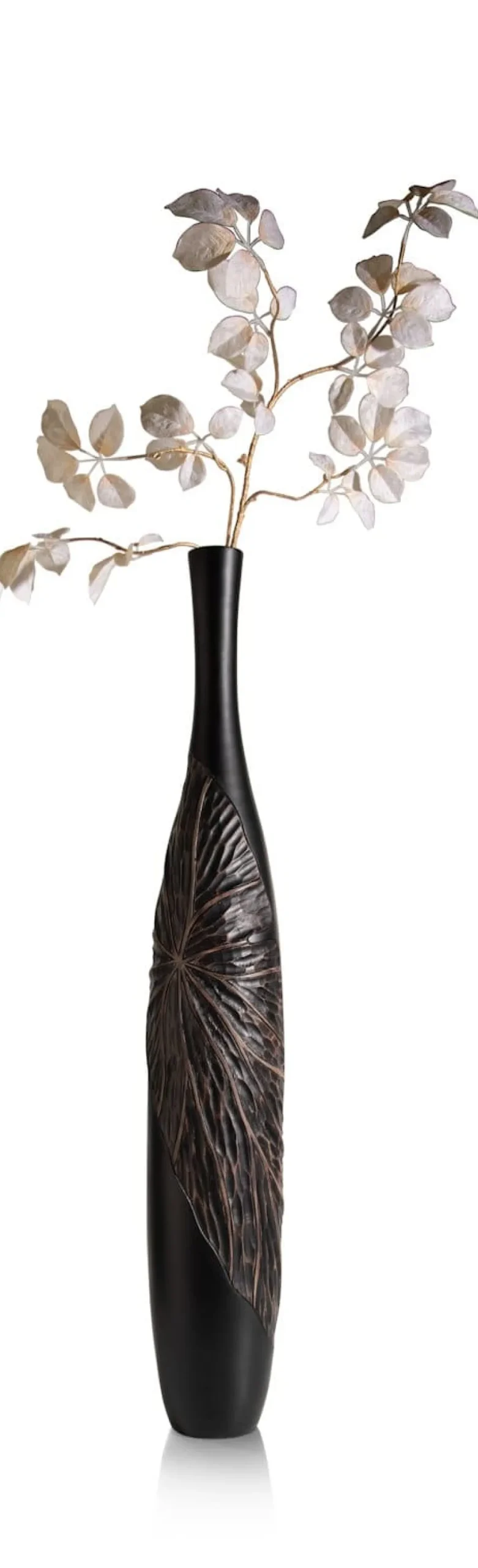 XOOON Faye vaas H107cm in de kleur Zwart - COCOmaison^ Woonaccessoires