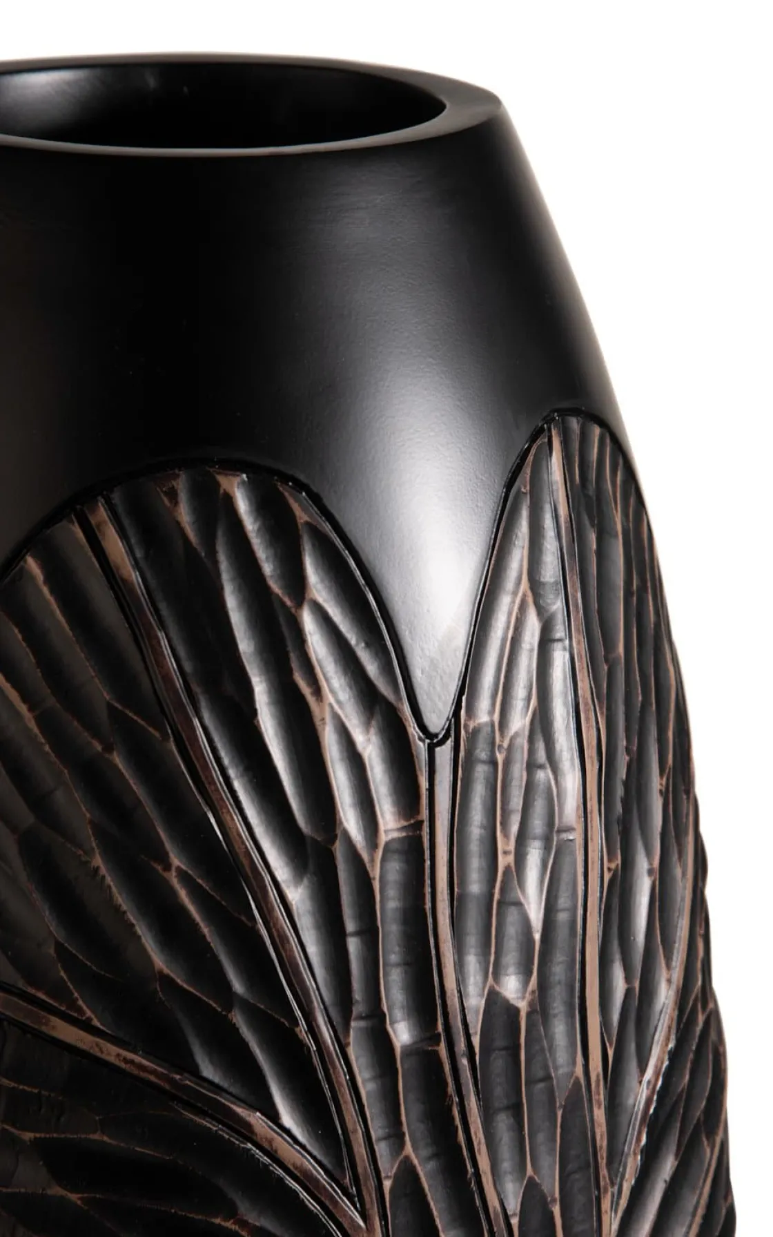 XOOON Faye vaas H107cm in de kleur Zwart - COCOmaison^ Woonaccessoires