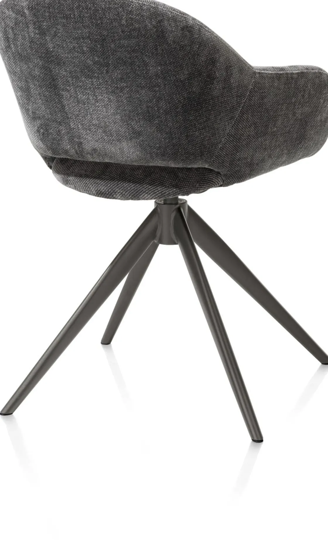 XOOON FINN armstoel terugdraai - stof Livigno - antraciet^ Armstoelen
