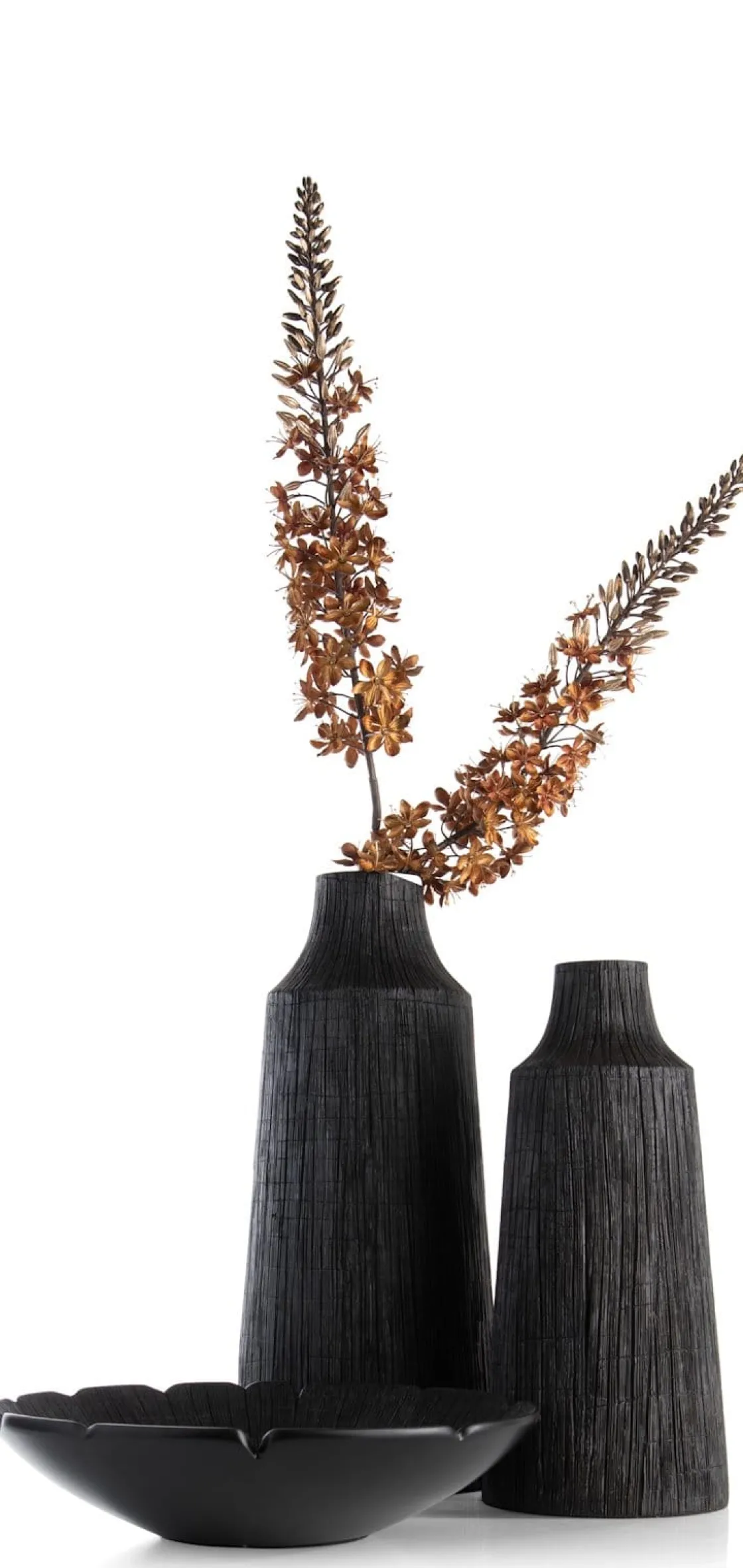 XOOON Finn vaas H50cm in de kleur Zwart - COCOmaison^ Woonaccessoires