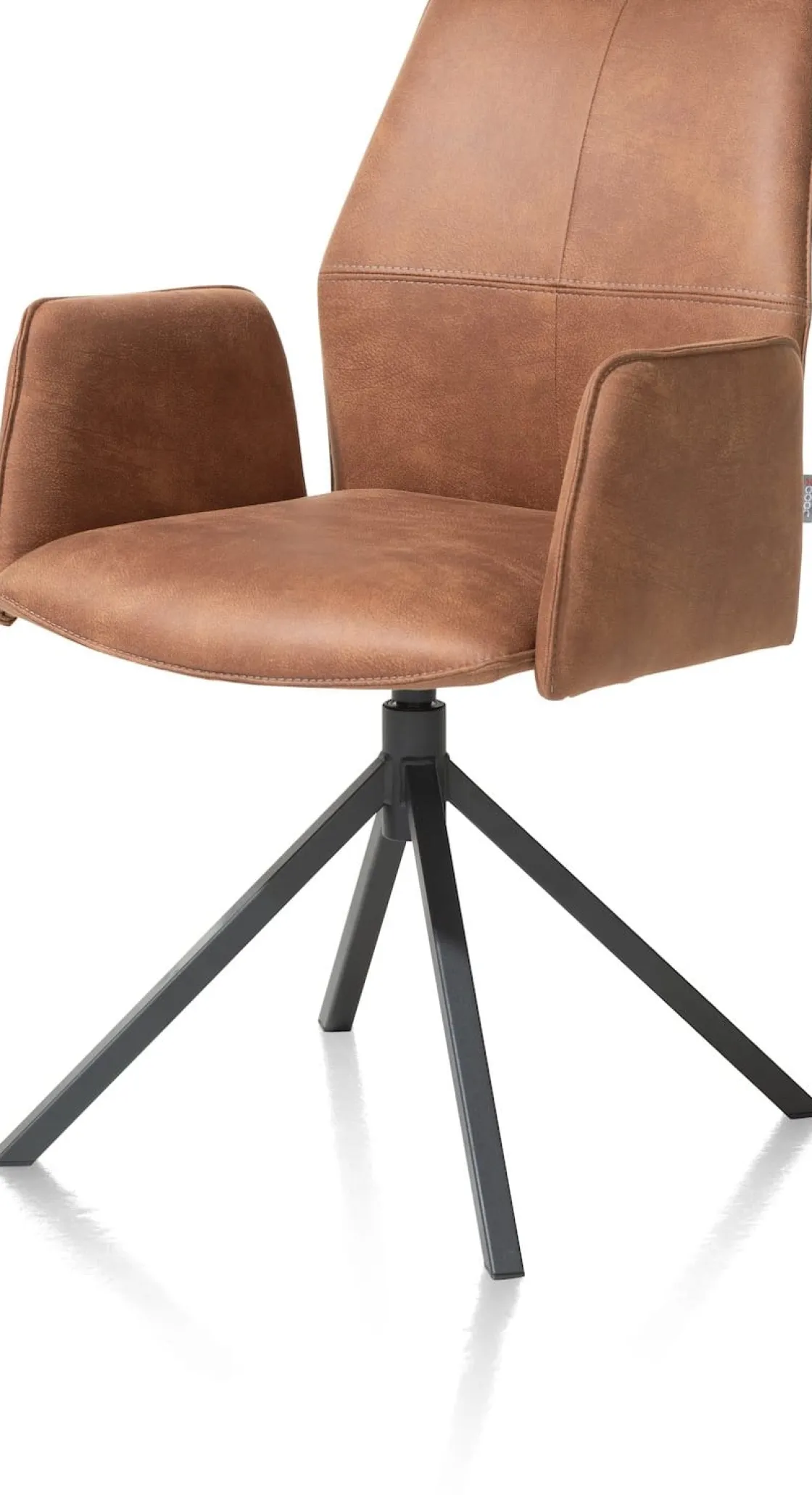 XOOON FRANKY armstoel - pocketveringvering - Taurus - cognac^ Armstoelen