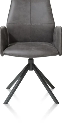 XOOON FRANKY armstoel - vast - greep - pocketveringvering - zwart^ Armstoelen