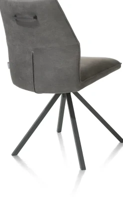XOOON FRANKY eetkamerstoel - draaibaar - Taurus - zwart^ Eetkamerstoelen