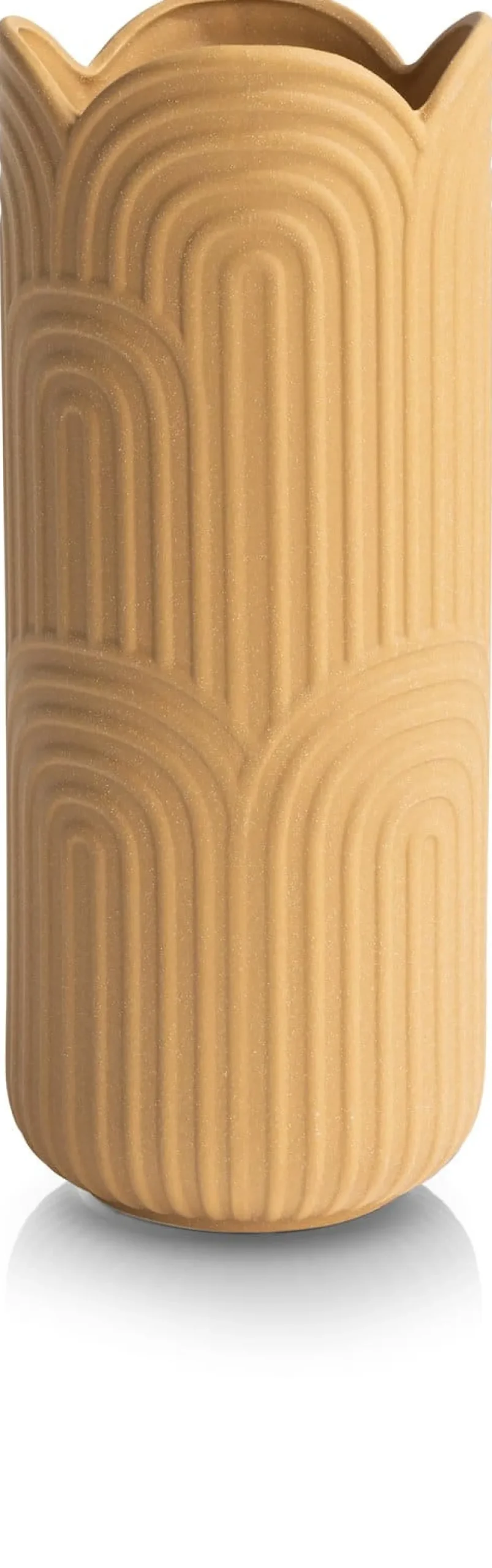 XOOON Gia vaas H35cm in kleur Okergeel shop je bij COCOmaison^ Woonaccessoires