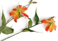 XOOON Gloriosa Spray kunstbloem (H90cm) in de kleur Oranje^ Woonaccessoires