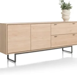 XOOON HELSINKI dressoir 210 cm - 2-deuren + 2-laden - eiken look^ Dressoirs