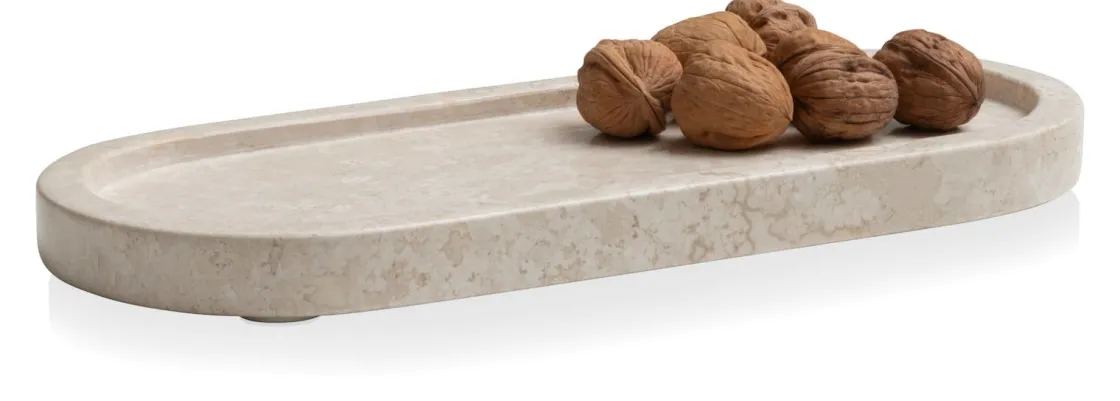 XOOON idas schaal (breedte 35cm) in de kleur Creme - COCOmaison^ Woonaccessoires