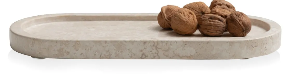 XOOON idas schaal (breedte 35cm) in de kleur Creme - COCOmaison^ Woonaccessoires