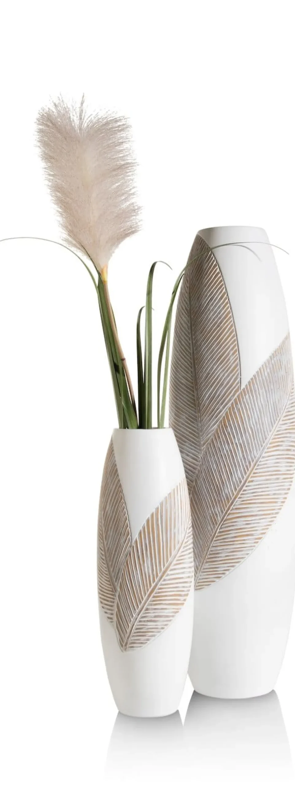 XOOON Jolie vaas H78cm in de kleur Wit - COCOmaison^ Woonaccessoires