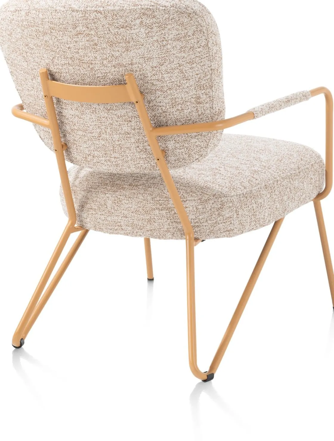 XOOON June fauteuil in combi stof met zwart metalen frame^ Leren Fauteuils|Stoffen Fauteuils