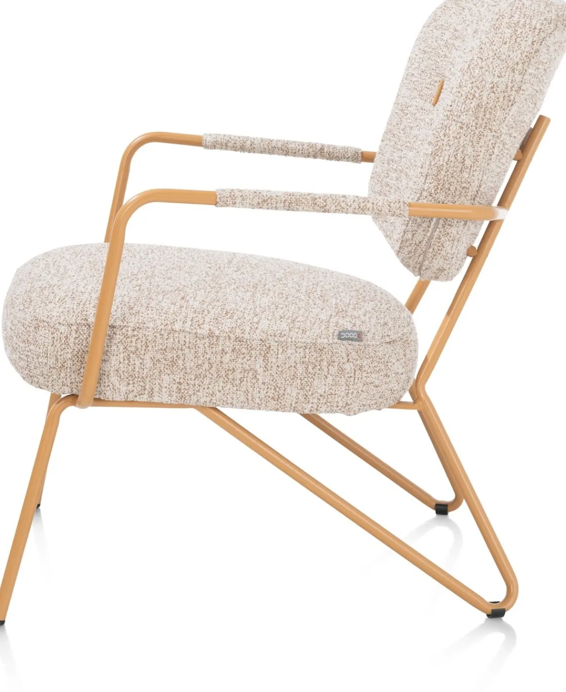 XOOON June fauteuil in combi stof met zwart metalen frame^ Leren Fauteuils|Stoffen Fauteuils