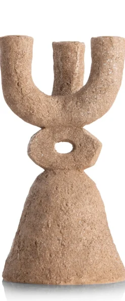 XOOON June kandelaar H27cm in de kleur Bruin - COCOmaison^ Woonaccessoires