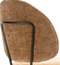 XOOON Kjel barstoel - champagne frame in de kleur Okergeel^ Barkrukken En Barstoelen|Woonaccessoires