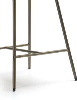 XOOON Kjel barstoel - champagne frame in de kleur Okergeel^ Barkrukken En Barstoelen|Woonaccessoires