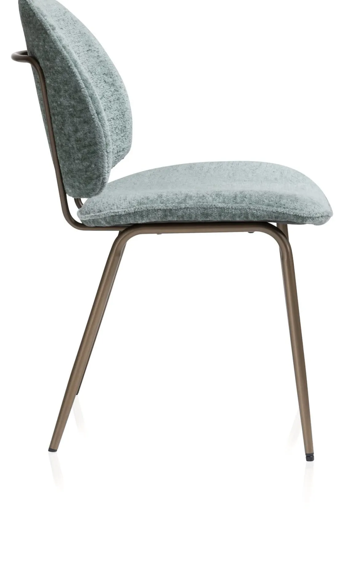 XOOON Kjel eetkamerstoel - champagne frame in de kleur Groen^ Eetkamerstoelen|Woonaccessoires