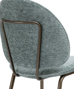 XOOON Kjel eetkamerstoel - champagne frame in de kleur Groen^ Eetkamerstoelen|Woonaccessoires